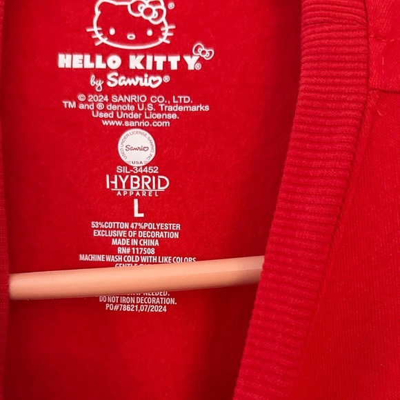 Hello Kitty Red Christmas sweatshirt crewneck - Picture 2 of 3